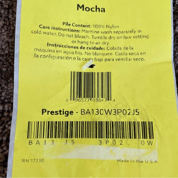 Garland Rug 3 Piece Traditional Bath Rug Set Brown New - Picture 5 of 7